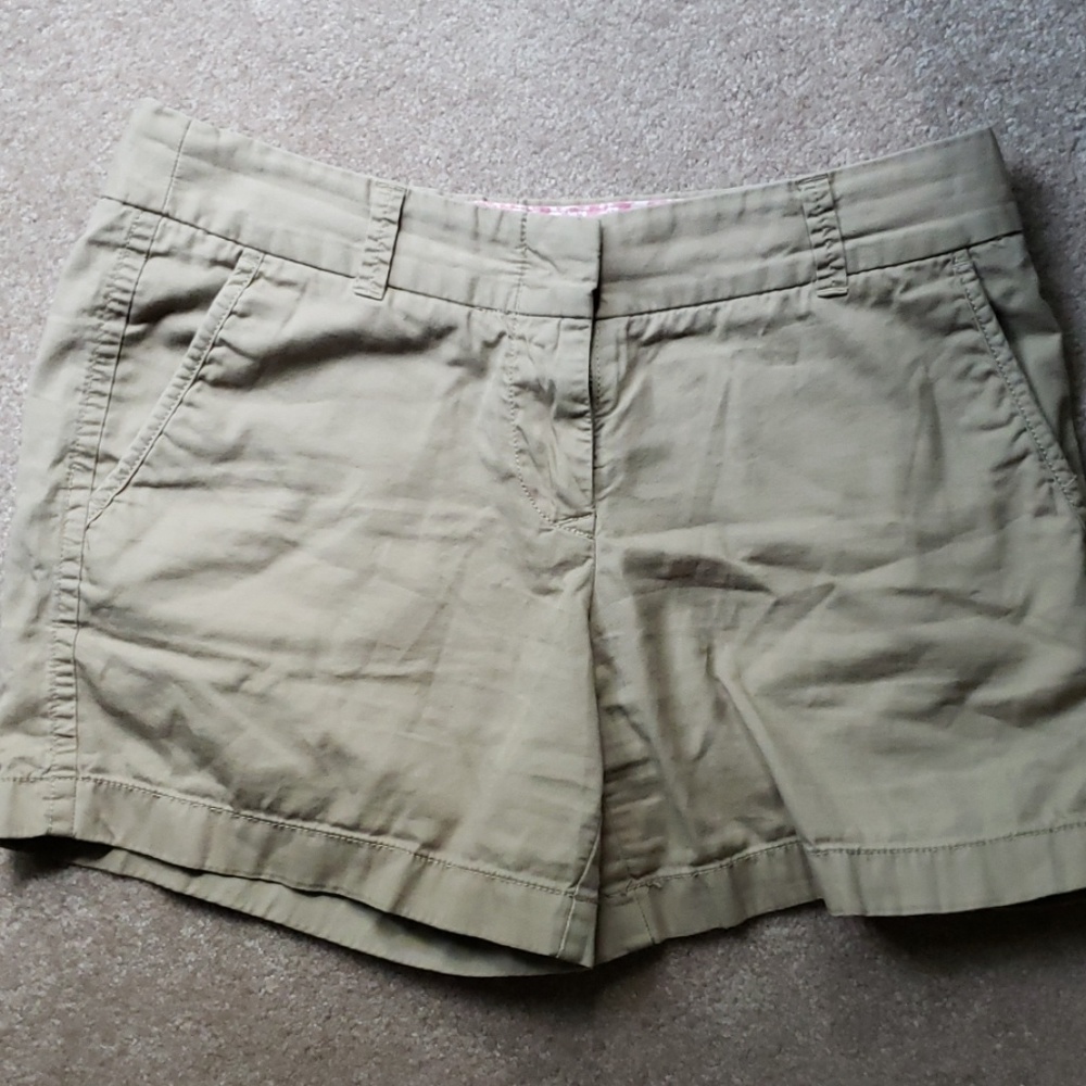 J. Crew khaki chino shorts